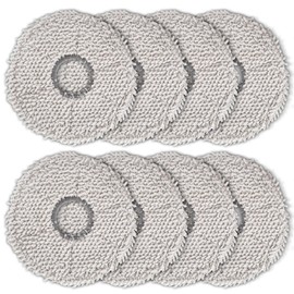 Paquete de 8 almohadillas para orejas de fregona T30S para ECOVACS DEEBOT T30S/T30S Combo/ T30 Omni/ X5 Pro Omni/ N30 Omni/ T30S AI/ T50 Pro Omni/ T50 Pro Max/ X2 Omni / X1 Omni/ X1 PRO Omni/ T10 Omni
