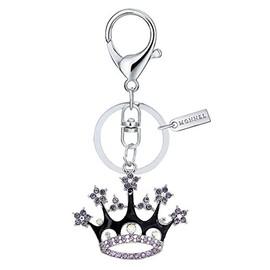 Bling Crystal Black Princess Crown Keychain Creative Packaging Box MZ858-2