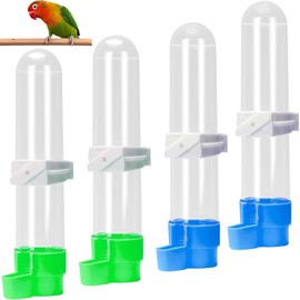 4 PCS Water Dispenser Set for Birds Bird Water Feeder Bird Cage Accessories Ideal for Cages Aviaries Pet Stores Indoor Habitats Easy to Install and Use