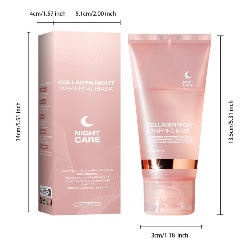 Gel Mascarillas Faciales Colágeno Nocturna