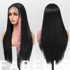 FABÉLLE Silky Straight Wig 26inch 13×4×1 Middle Part Lace Glueless