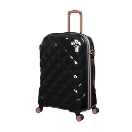 it luggage St Tropez Trois 26" Hardside Checked 8 Wheel Expandable Spinner, Black