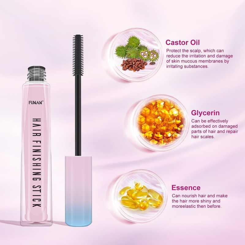 Hair Finishing Stick 2 Pack, Flyaway Feel Stick Hair, Small