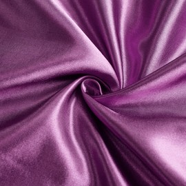 Purple Satin Pillowcase Queen Set of 2 | Pillow Cases for Hair and Skin | 20 x 30 Inch–Slip Silky Comfort with Envelope Closure