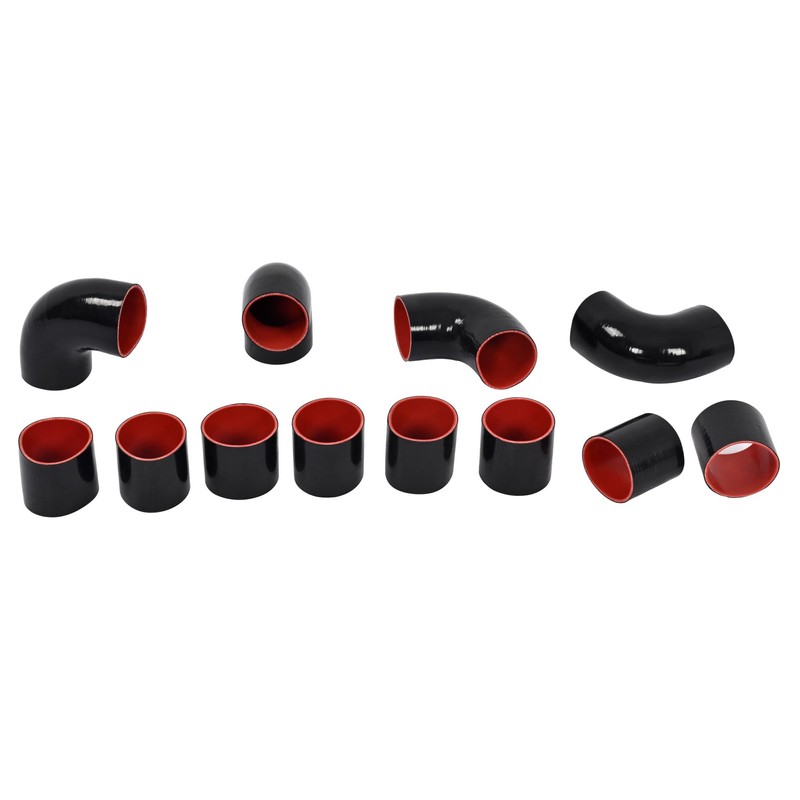 KUAFU 12 Pcs Universal 3" Aluminium Turbo Intercooler Piping &