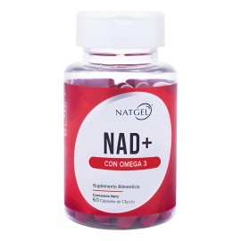 Natgel | NAD+ Puro + Omega 3 | Energía Celular & Juventud | 60 Cápsulas
