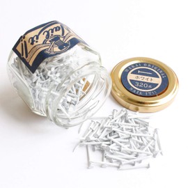 Wakaisangyou Nail it NB70010 String Art Nails Bottle Filler, White, Nail Size Length: 0.7 inches (19 mm), Thickness: #17 (Approx. Φ0.05 inches (1.47 mm), 320 Pieces