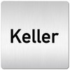 Türschilder24 XXL Door Sign (B) 125 x 125 mm Cellar