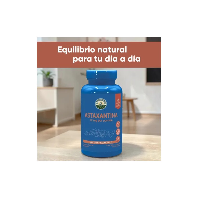Astaxantina 12 Mg 30 Cápsulas 550 Mg Astaxanthin Pasiguaro Antioxidantes