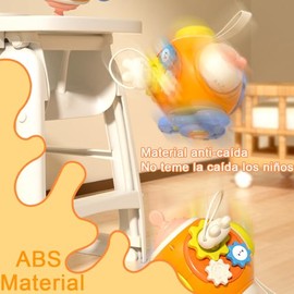 Juguetes Sensoriales Montessori para Niños, Cubo de Actividades de Viaje 6 en 1, Habilidades Motoras Finas, Juguetes de Coches, Juguetes de Cohetes, J