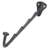 Dulton Iron Parts Cross Rack Hook, Antique Black, Height 6.3
