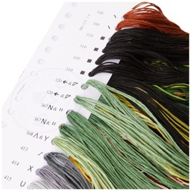 DMC Tiger Pool 16 Count Cross Stitch Kit, Multi-Colour