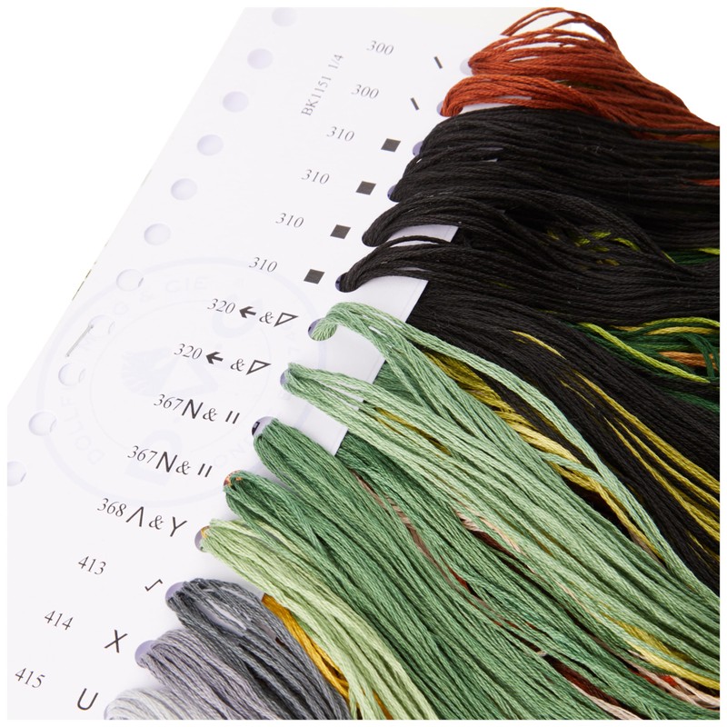 DMC Tiger Pool 16 Count Cross Stitch Kit, Multi-Colour