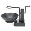 Stainless Steel Shaving Razor Brush Holder Household Soap Bowl Shaving