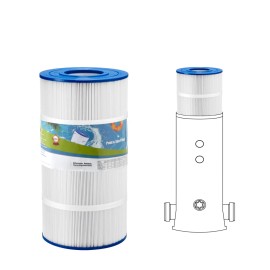 Hot Tub Pool Filter Cartridge 90 Sq. Ft Compatible Hayward C900Color: White