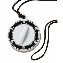 Miles Kimball Portable Neck Timer, Fridge Timer, White