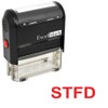 Self-Inking Novelty Message Stamp - STFD - Red Ink