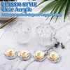 Dreyoo Bathroom Sink Knobs Replacement, Bathtub Faucet Handles with 4