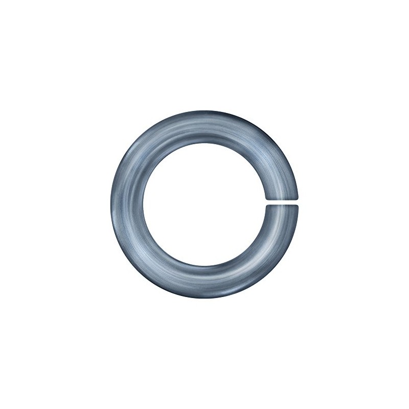 Weave Got Maille Anodized Aluminum Gauge Gunmetal Jumprings, 3.5mm
