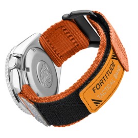 Ritche Christmas Gift Nylon Sport 20MM Quick Release Watch Band for men women,Replacement Sekio Watch bands Orange, White Elephant Gifts, Stocking Stuffers for Men