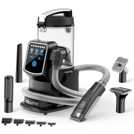 IdeaToy Dog Grooming Vacuum, 3L Large Canister Dog Vacuum for Shedding Grooming, Pet Grooming Kit for All Pet Fur, Dog Brush Dog Hair Vacuum, Deshedding Vacuum for Dogs, All in ONE 4000-12000Pa