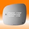 Burco 4425HB Driver Side View Mirror Heated with Blind Spot,