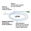 DM Sonda Gastrointestinal Levin 12 Fr Paquete Con 10 Piezas
