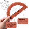 Zonon 2 Pcs 6 Inch Plastic Protractor Math Protractors 180