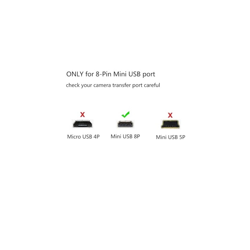 AILTECK Replacement USB Camera Transfer Data Sync Cable Cord for