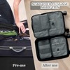 GIBOHOM Suitcase Organiser Set, 15 Pieces Packing Cubes, Waterproof Clothes