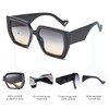 OKH Oversized Sunglasses for Women, Trendy Square Sun Glasses Women