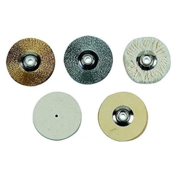 Proxxon 28312 Polishing Assortment 5 Different Discs Diameter 50 mm