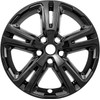 Brighter Design Set of 4 Gloss Black 5 Double Spoke
