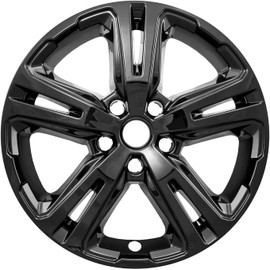 Brighter Design Set of 4 Gloss Black 5 Double Spoke 17" Wheel Skins for GMC Terrain SL/SLE 2018-2021