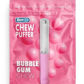 QuitGo Air Straw Watermelon Chew Habit Chew Stick ‚Äì Plastic Reusable Natural Aid Straw to Curb Cravings & Breathe Freely:_Bold Black Mint 1 PACK