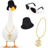 Sunnymove 80s/90s Porch Goose Outfit Bucket Hat with Sunglasses Faux