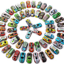 60 Pack Pull Back Toy Cars, Mini Die Cast Race Cars Vehicles Bulk, Treasure Box Toys for Classroom Goodie Bag Stuffers Pinata Fillers Prize Birthday Party Favors Car Toys for Teens Girls Boys
