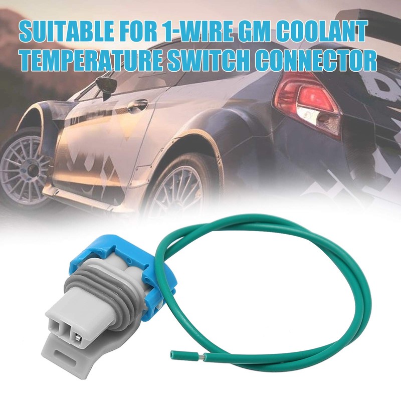 Anxingo 1-Wire Pigtail Coolant Temperature Sensor Connector Replacement for GM