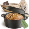 Praknu Cast Iron Pot for Bread Baking Set (26 cm