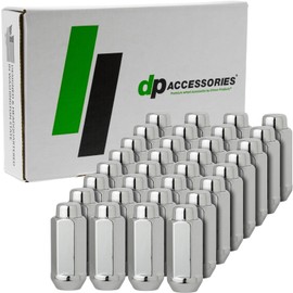 DPAccessories Chrome 9/16-18 Lug Nuts - Closed End XXL Bulge Acorn - 22mm (7/8") Hex - 2.35" Tall - Set of 32 - D3613XL-2305/32