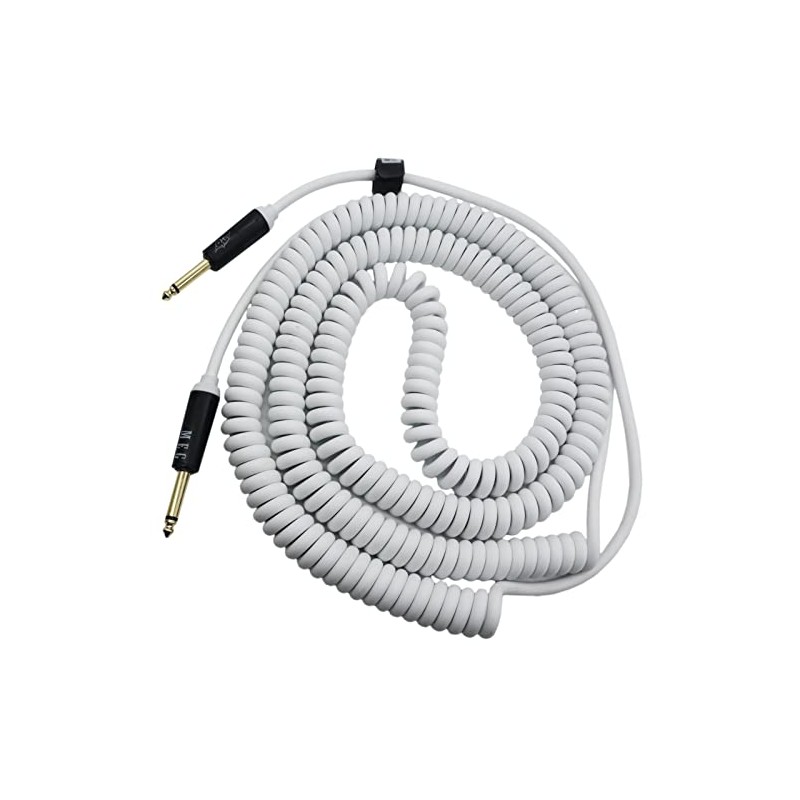 Aestivate Guitar Coil Cable Base Shielded Curl Cord 6.35mm Stereo