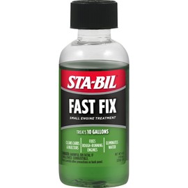 STA-BIL Fast Fix - Small Engine Treatment, Cleans Carburetors & Injectors, Fixes Rough Running Engines, Eliminates Water, Carb Cleaner & Fuel Injector Cleaner Treats Up to 10 Gallons, 4oz
