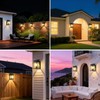 GOODEA 2 Pack Solar Wall Lights Outdoor Waterproof with Motion