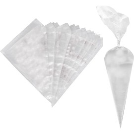 Aleissi Manga Desechable Pastelera Chica de 24cm Paquete de 100 Mangas Usalas Para Decorar tus Pasteles, CupCake, CakePop, Galletas, Fondant, Repostería