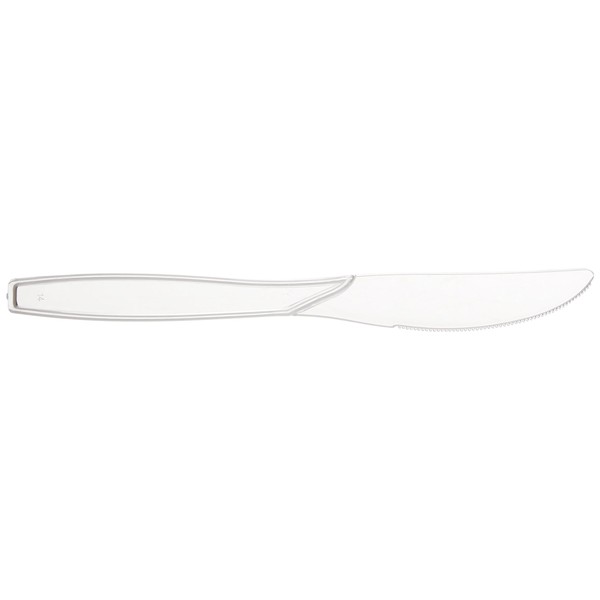 Fineline Settings 100-Piece Extra Heavy Cutlery Knives, Clear