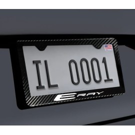 Gearhead Frames Glowing E-Ray License Plate Frame 100% Carbon Fiber w/ Screws and Caps
