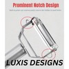 LUXIS DESIGNS Professional Stainless Steel Triangular Peeler - Lancashire Peeler