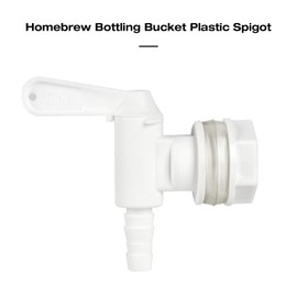 FERRODAY 3 Pack Bucket Spigot for 5 Gallon Bucket Spigot Bottling Bucket Plastic Spigot Bottling Spout Fermenting Spigot Homebrew Wine Making Supplies and Equipment 0.4" Barb Spout Spigot for Bucket