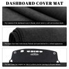 PeakPurit Black Dashboard Dash Board Cover Mat Carpet for Chevy