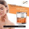 Cápsulas faciales con vitamina C, uso cosmético iluminador, todo tipo